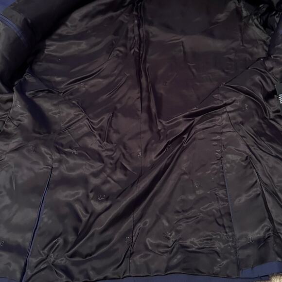 The Kooples Wool Blue Fitted Two Button Closure Suit Blazer Jacket Sz 38 NEW - Picture 8 of 13